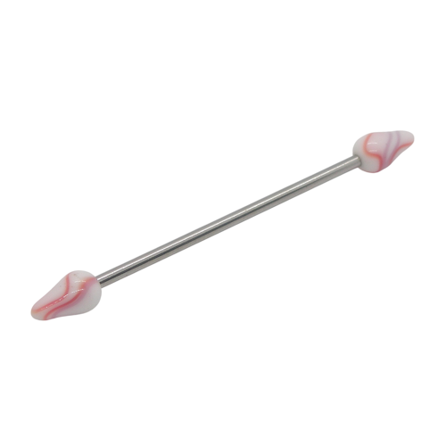 Megabell Acrílico Domo Mescla Piercing Orelha Haste Aço Cirurgico 316L 